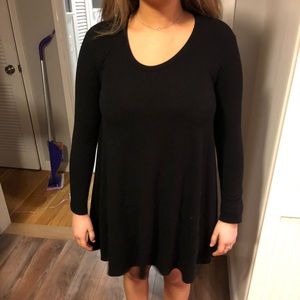 BLACK FRANCESCAS TUNIC DRESS LONG SLEEVE SIZE M